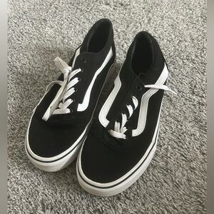 Vans Black and White Sneakers